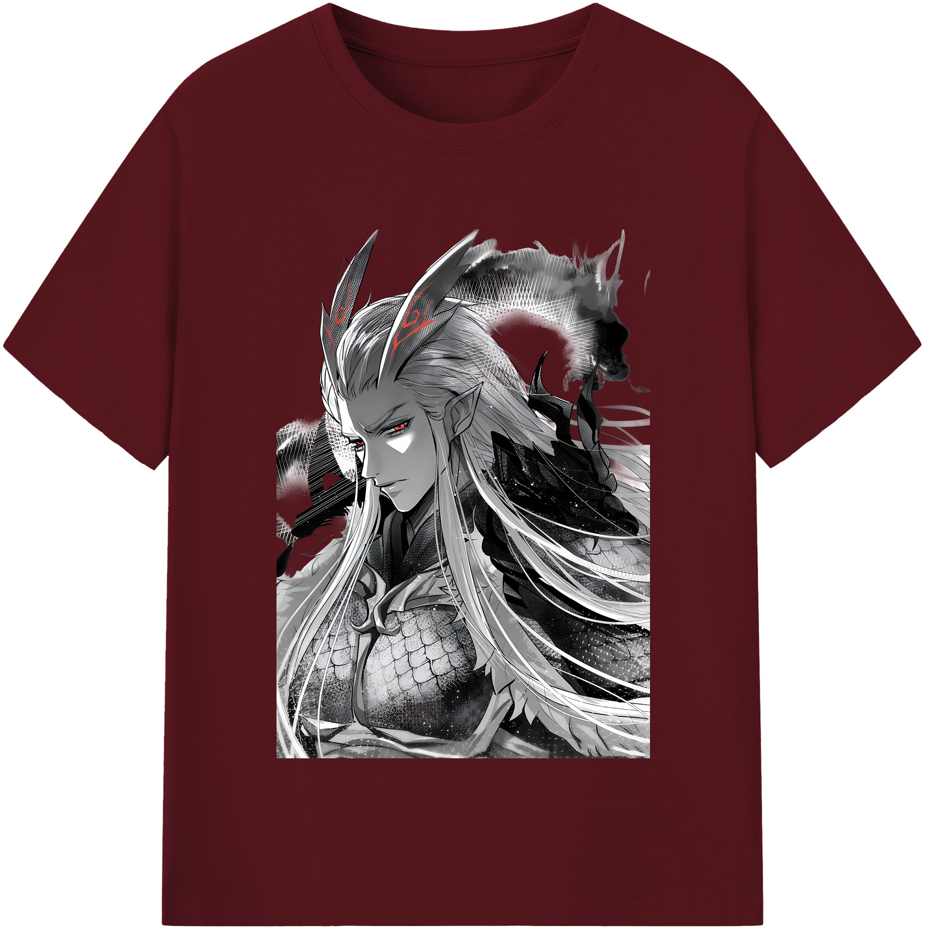 （画像用） Ne Zha 2 ナタ 魔童の大暴れ 綿100％半袖Tシャツ（フロントプリント）